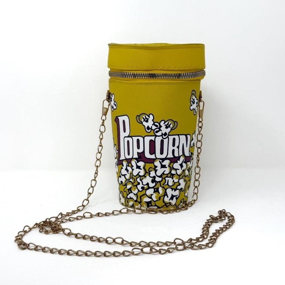Y2K Popcorn Purse Crossbody Bag Novelty Movie Theater Kawaii Festival Bag